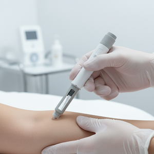 Injetor de caneta de semaglutida com rotação interna