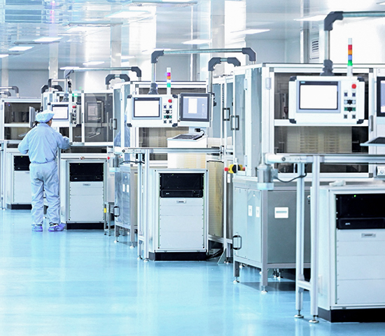 Sala de fabricação de seringa médica de vidro de vidro