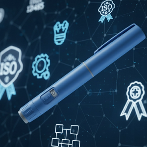 Injetor de caneta GLP-1 com rotação interna